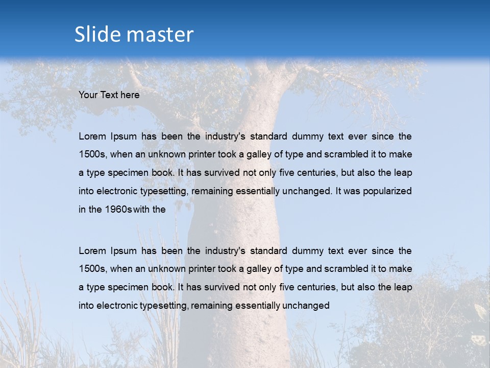 Wood Giant Anosy PowerPoint Template