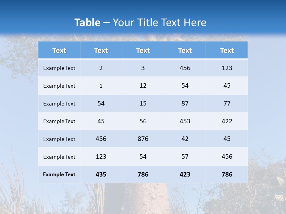 Wood Giant Anosy PowerPoint Template