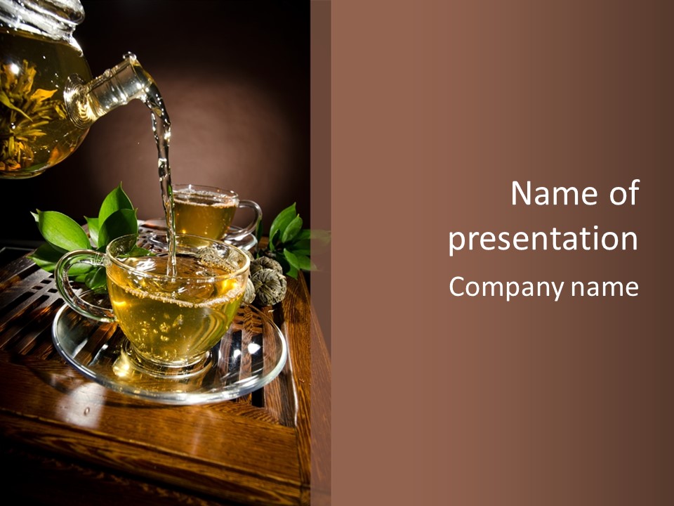 Pour Teapot Run PowerPoint Template