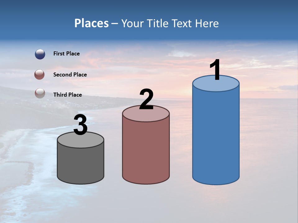 Sky Orange Ultramarine PowerPoint Template