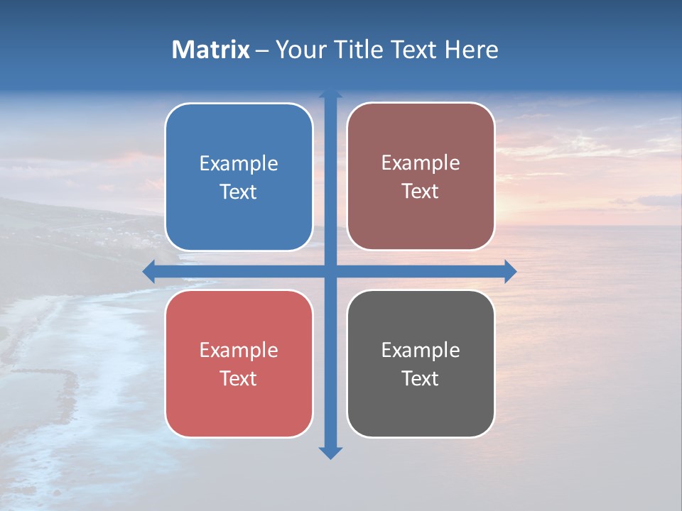 Sky Orange Ultramarine PowerPoint Template