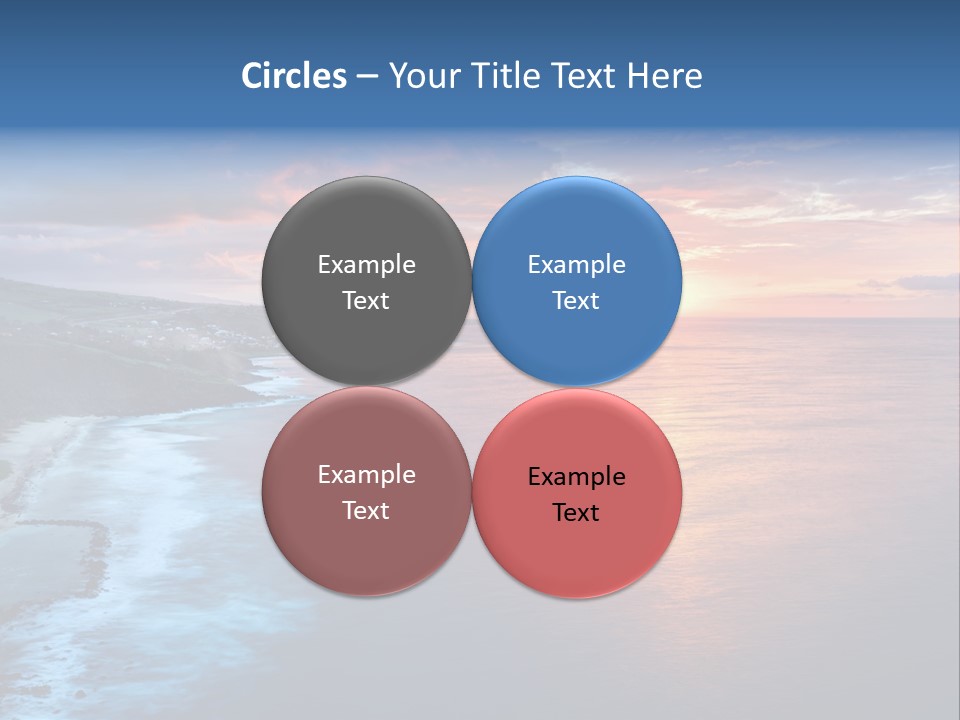 Sky Orange Ultramarine PowerPoint Template