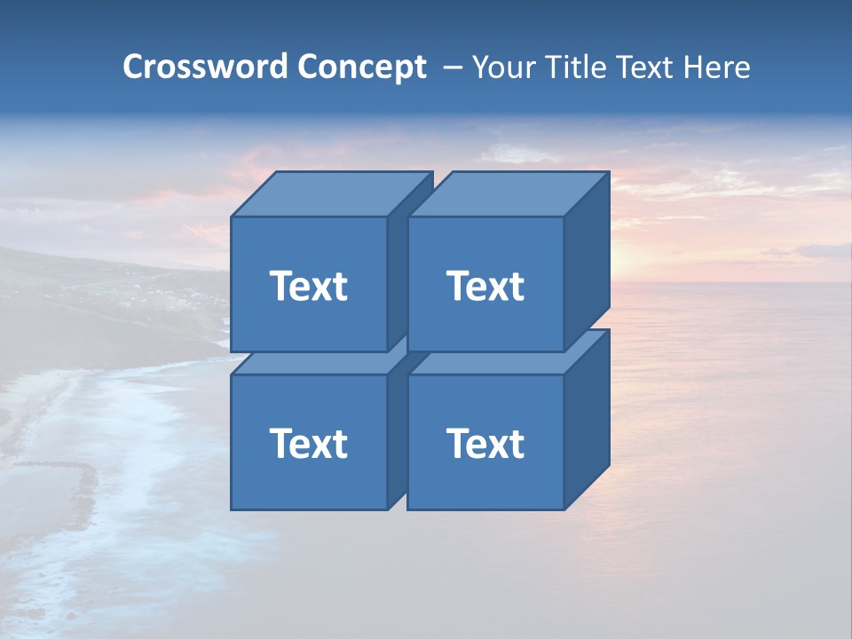 Sky Orange Ultramarine PowerPoint Template