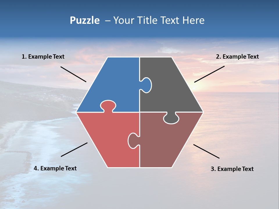 Sky Orange Ultramarine PowerPoint Template