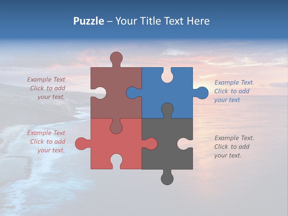 Sky Orange Ultramarine PowerPoint Template