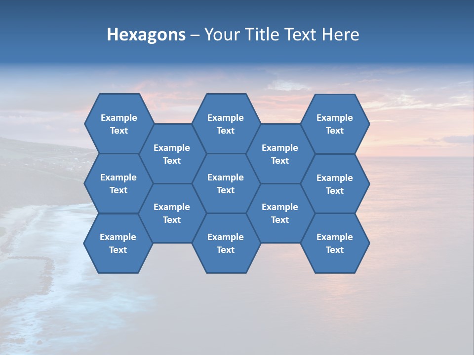Sky Orange Ultramarine PowerPoint Template