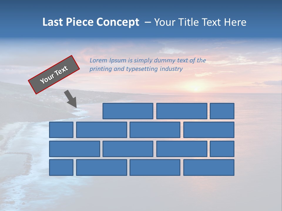 Sky Orange Ultramarine PowerPoint Template