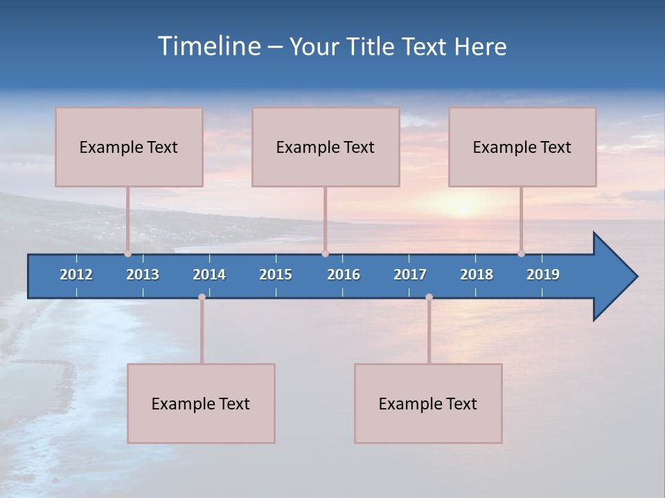 Sky Orange Ultramarine PowerPoint Template