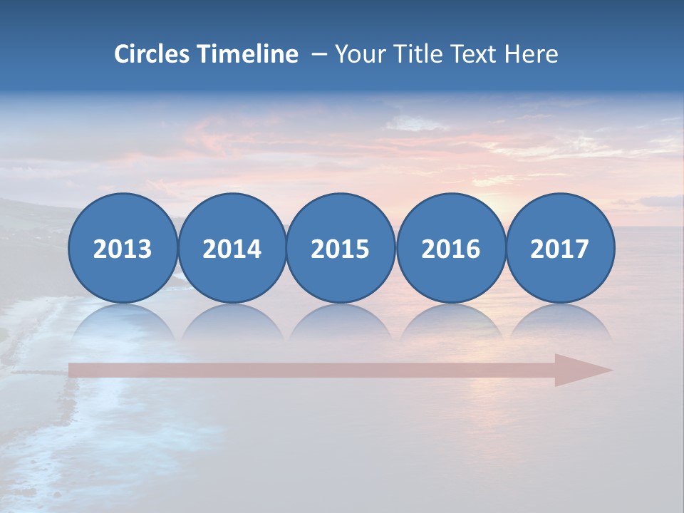 Sky Orange Ultramarine PowerPoint Template