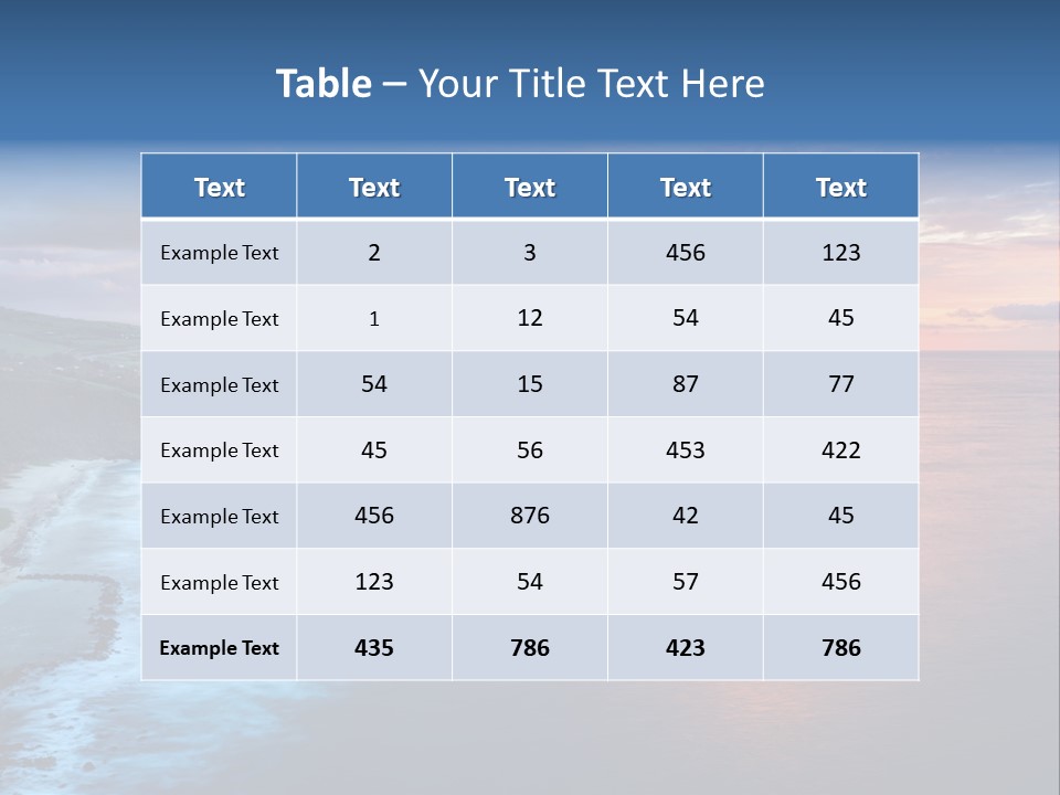 Sky Orange Ultramarine PowerPoint Template