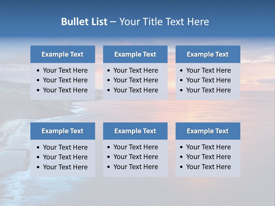 Sky Orange Ultramarine PowerPoint Template