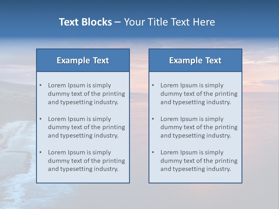 Sky Orange Ultramarine PowerPoint Template
