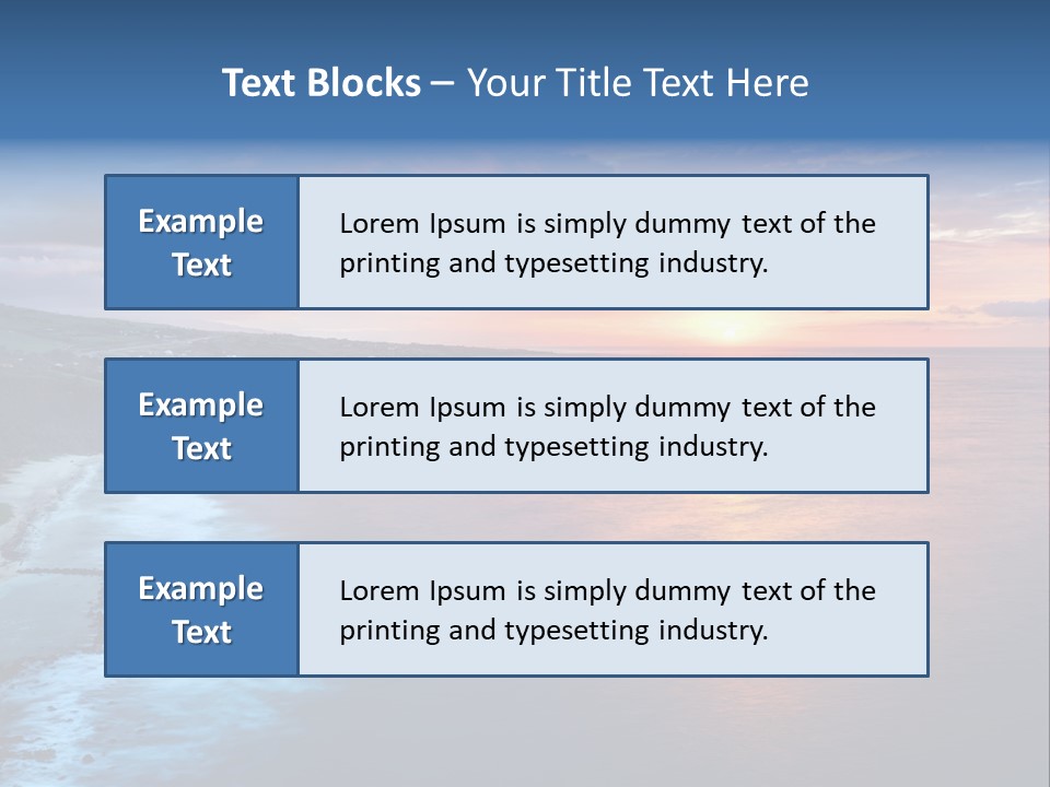 Sky Orange Ultramarine PowerPoint Template