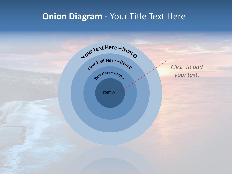 Sky Orange Ultramarine PowerPoint Template