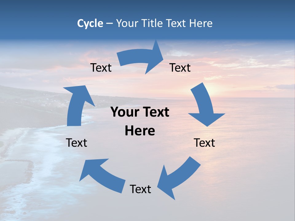 Sky Orange Ultramarine PowerPoint Template