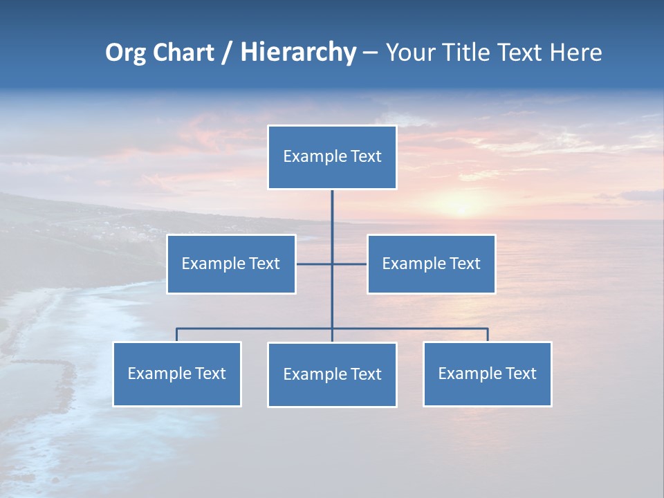 Sky Orange Ultramarine PowerPoint Template