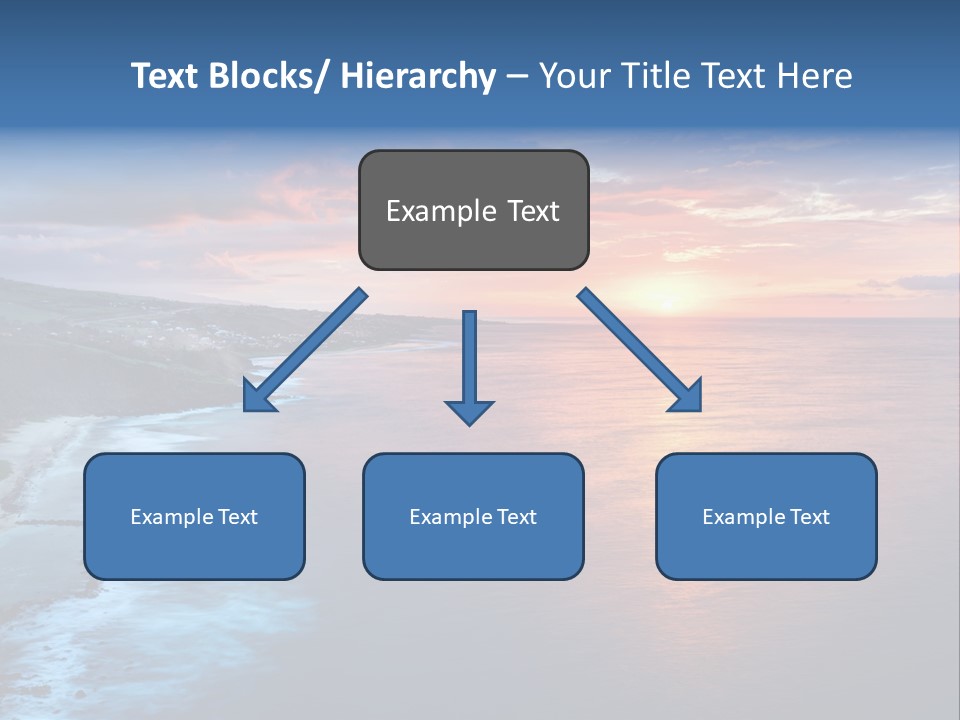 Sky Orange Ultramarine PowerPoint Template