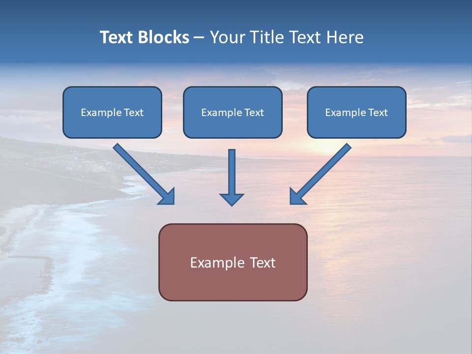 Sky Orange Ultramarine PowerPoint Template