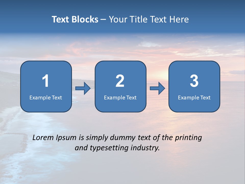 Sky Orange Ultramarine PowerPoint Template