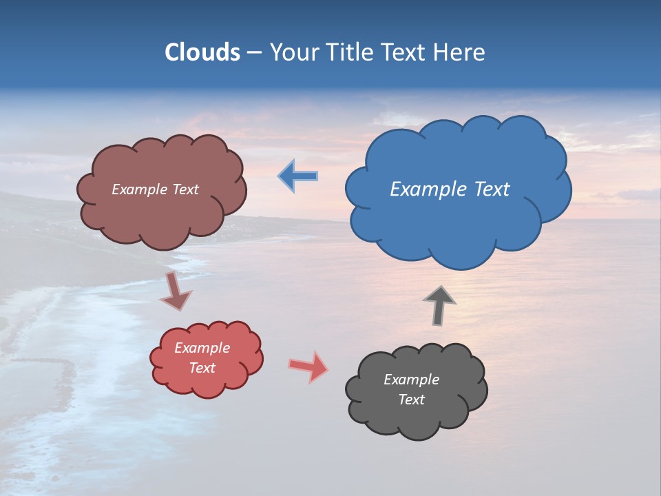 Sky Orange Ultramarine PowerPoint Template