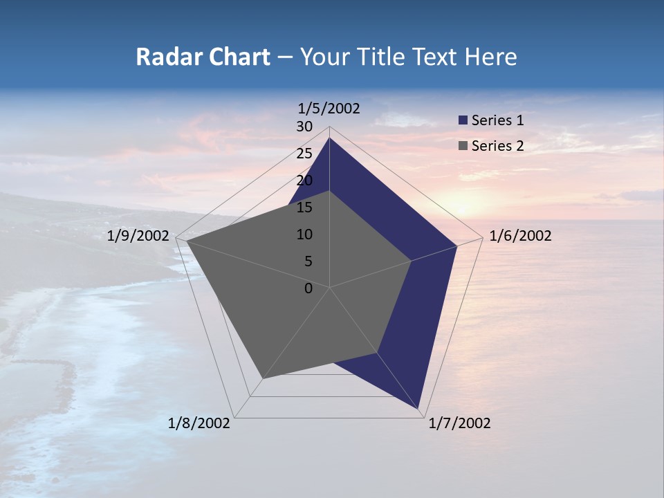 Sky Orange Ultramarine PowerPoint Template