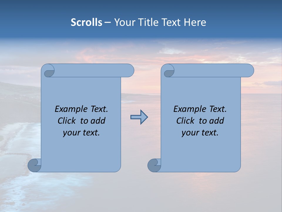 Sky Orange Ultramarine PowerPoint Template