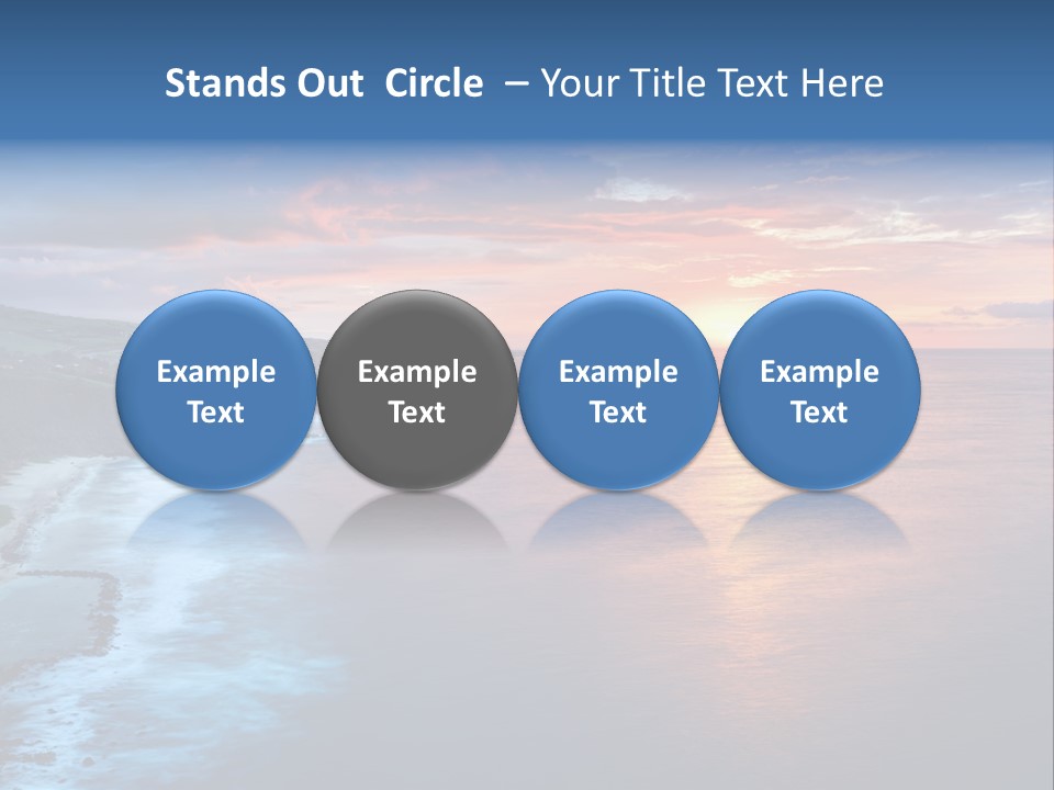 Sky Orange Ultramarine PowerPoint Template