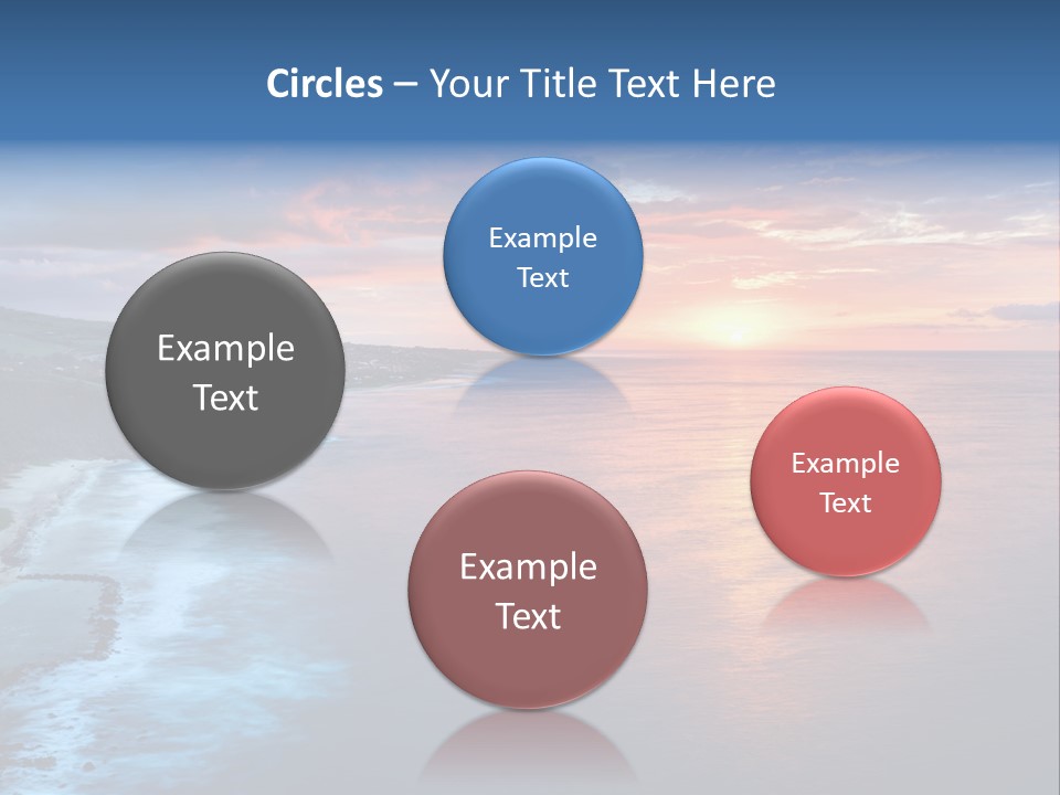 Sky Orange Ultramarine PowerPoint Template