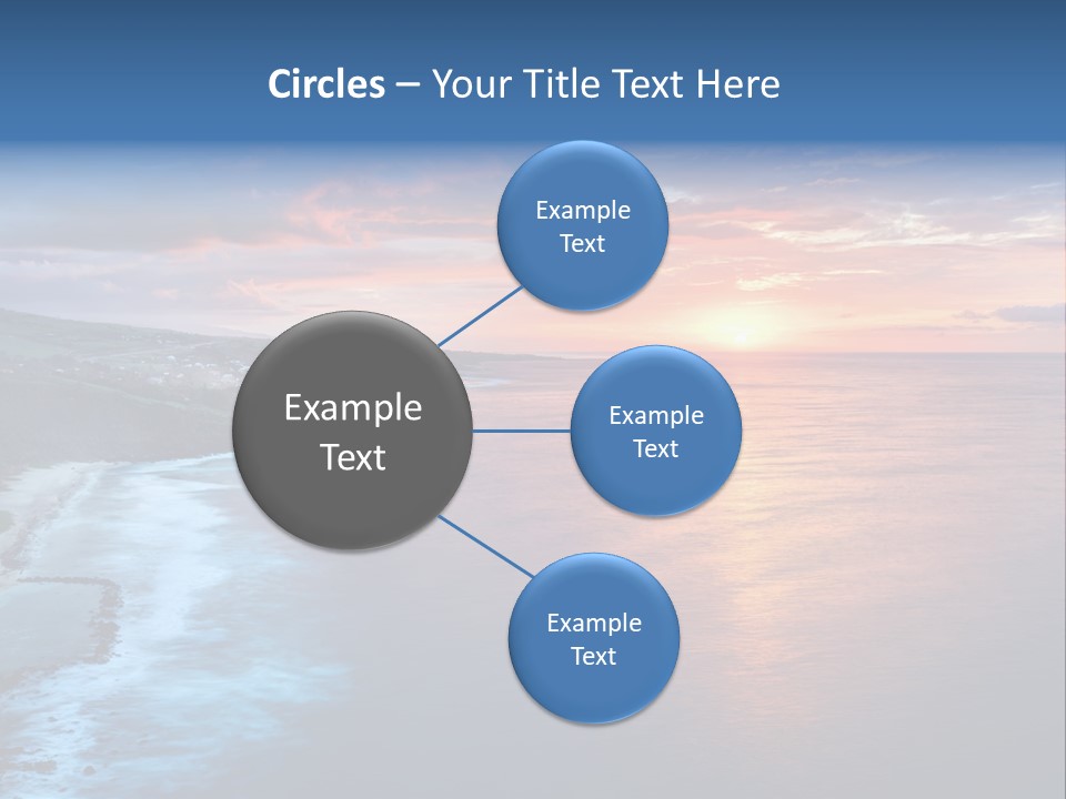 Sky Orange Ultramarine PowerPoint Template
