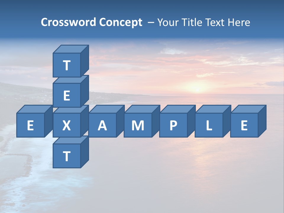 Sky Orange Ultramarine PowerPoint Template