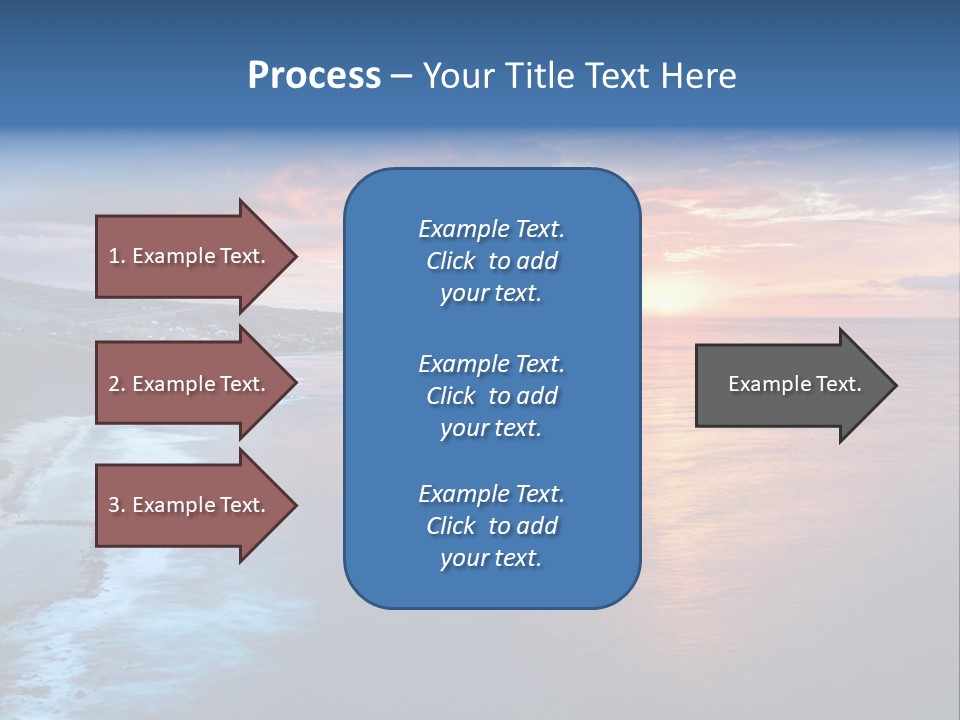 Sky Orange Ultramarine PowerPoint Template