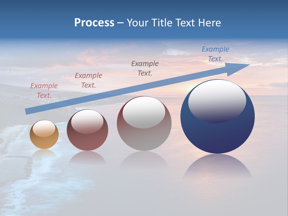 Sky Orange Ultramarine PowerPoint Template