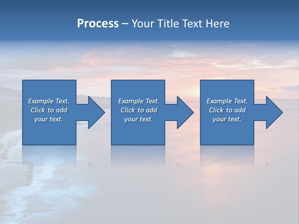 Sky Orange Ultramarine PowerPoint Template