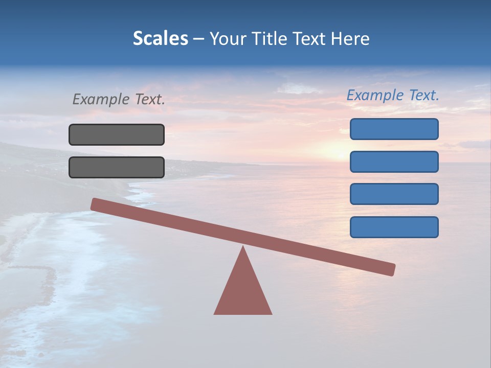 Sky Orange Ultramarine PowerPoint Template