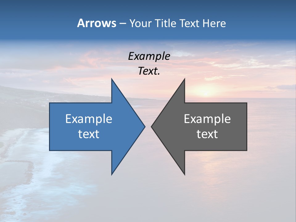 Sky Orange Ultramarine PowerPoint Template