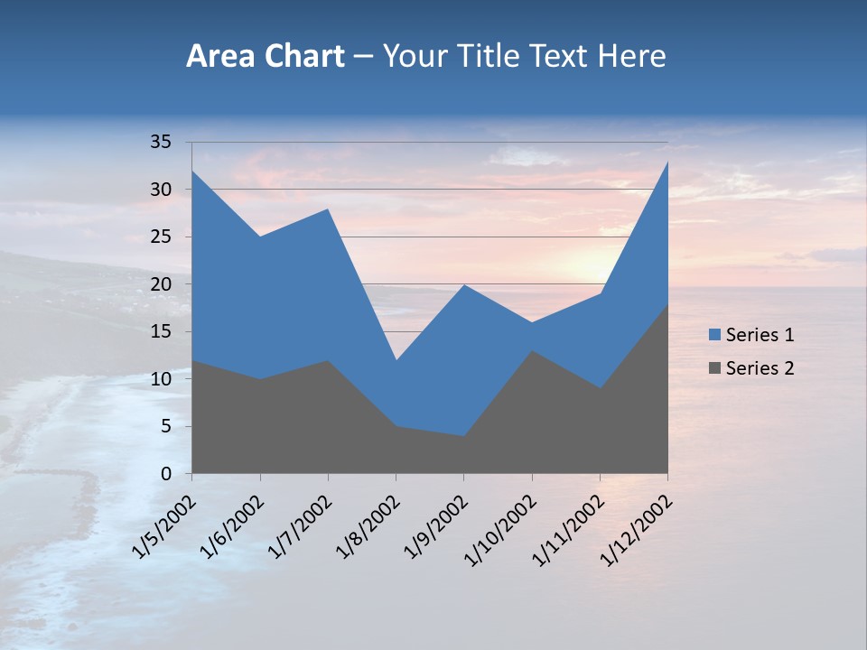 Sky Orange Ultramarine PowerPoint Template