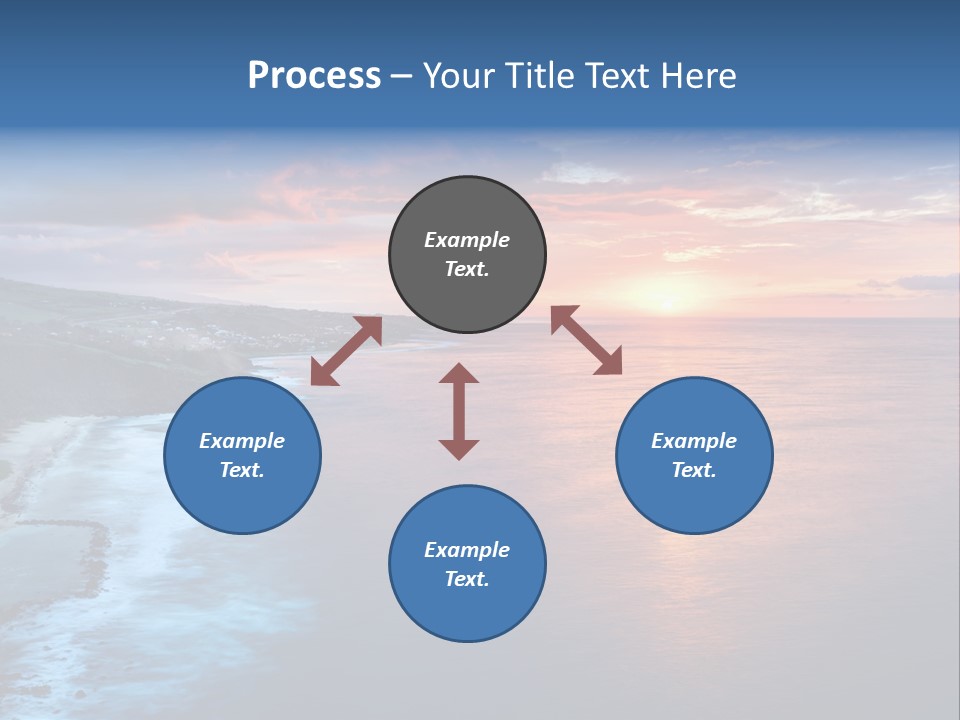 Sky Orange Ultramarine PowerPoint Template