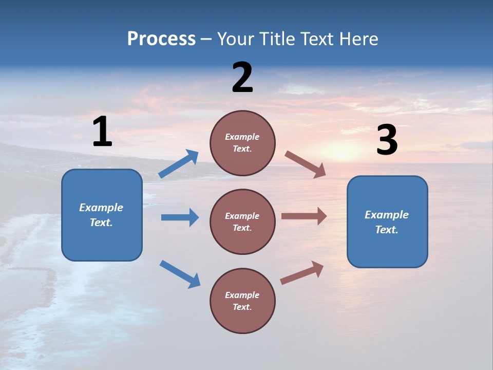Sky Orange Ultramarine PowerPoint Template