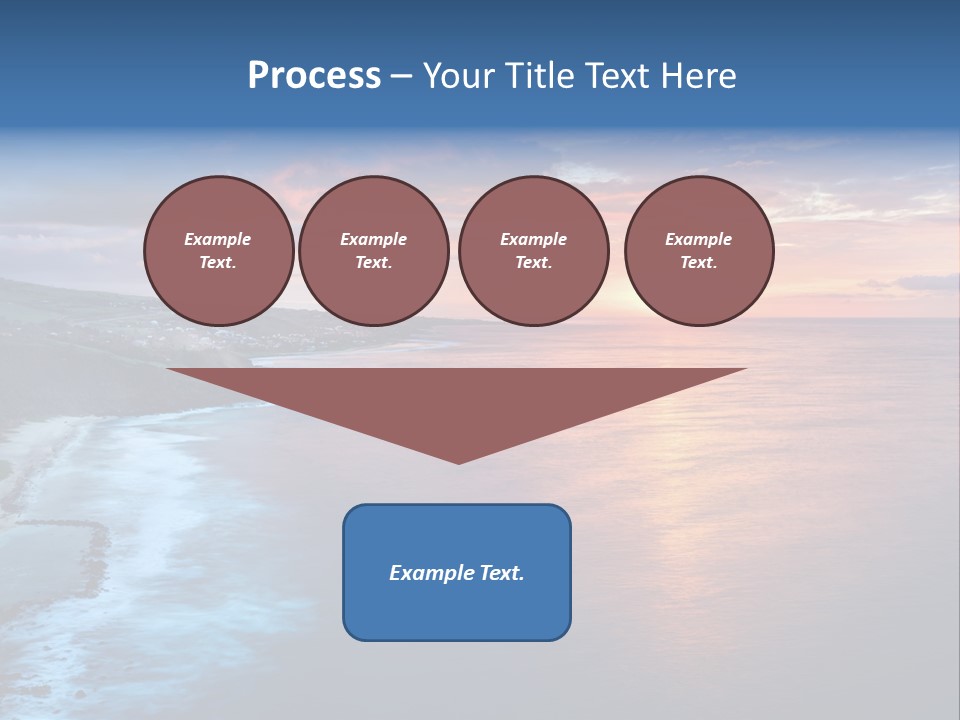 Sky Orange Ultramarine PowerPoint Template