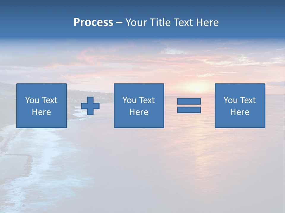 Sky Orange Ultramarine PowerPoint Template