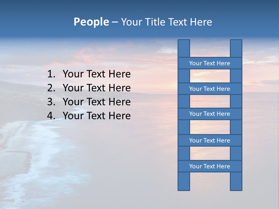 Sky Orange Ultramarine PowerPoint Template