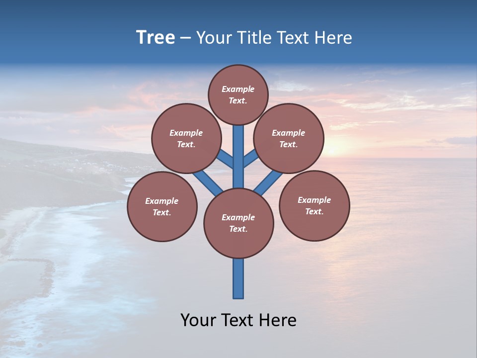 Sky Orange Ultramarine PowerPoint Template