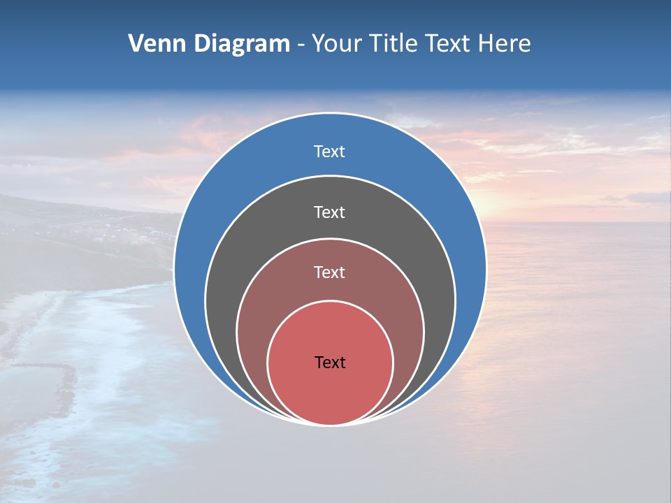 Sky Orange Ultramarine PowerPoint Template