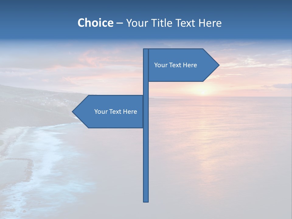 Sky Orange Ultramarine PowerPoint Template