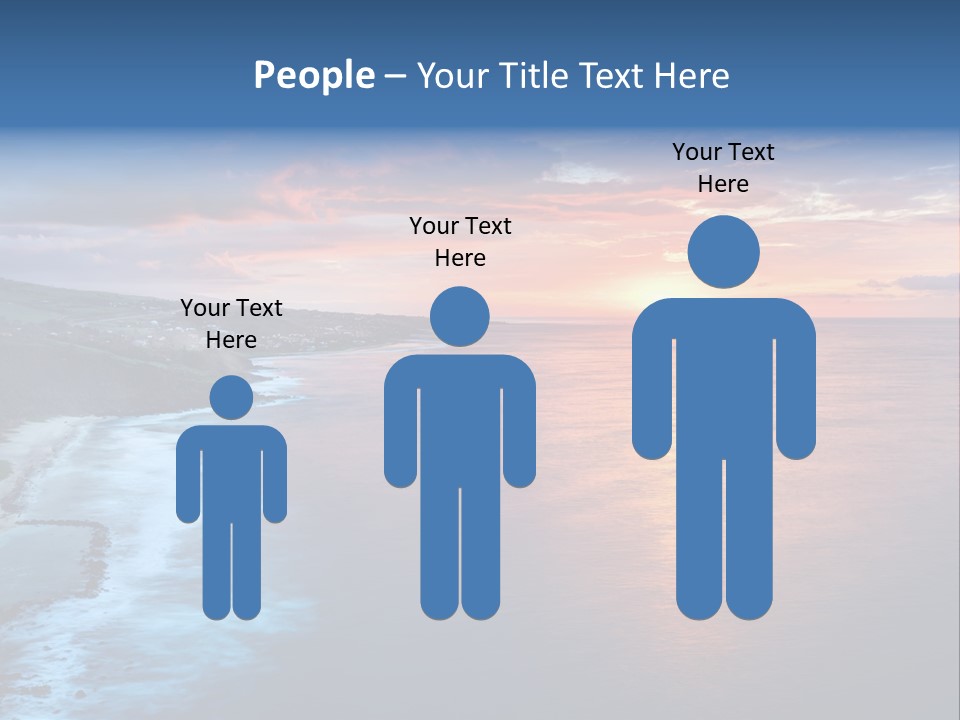 Sky Orange Ultramarine PowerPoint Template