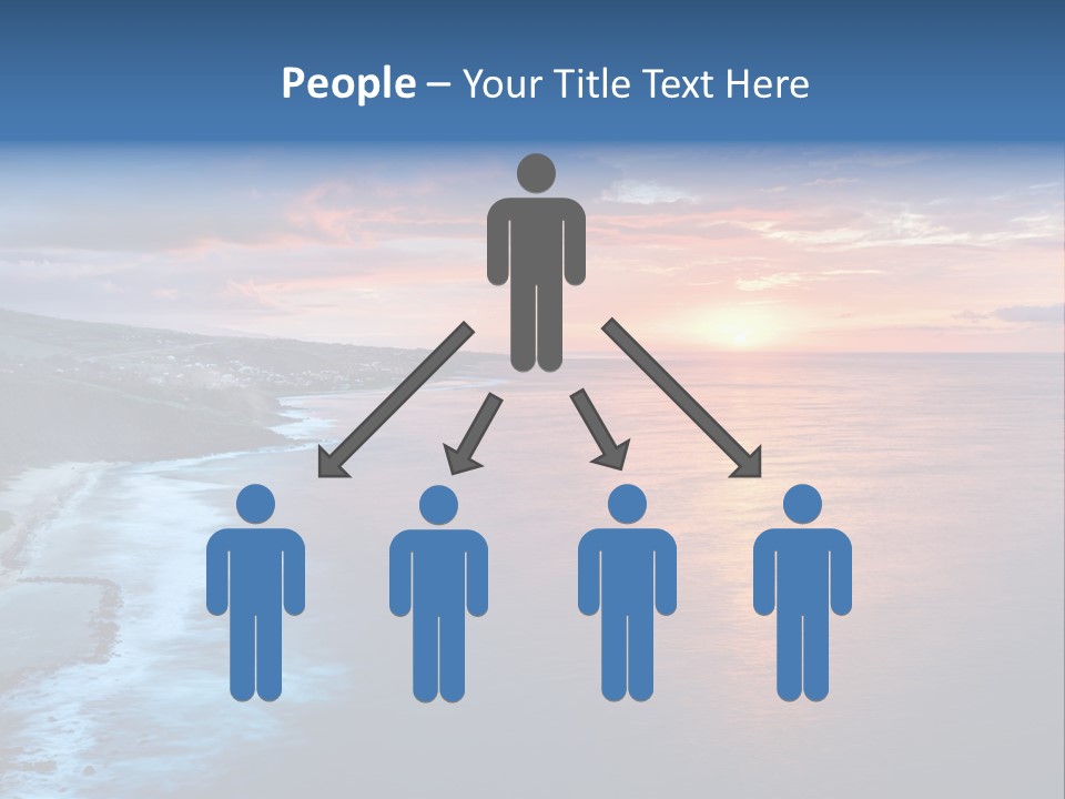 Sky Orange Ultramarine PowerPoint Template