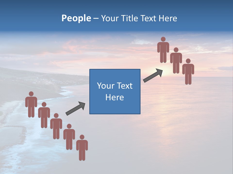 Sky Orange Ultramarine PowerPoint Template