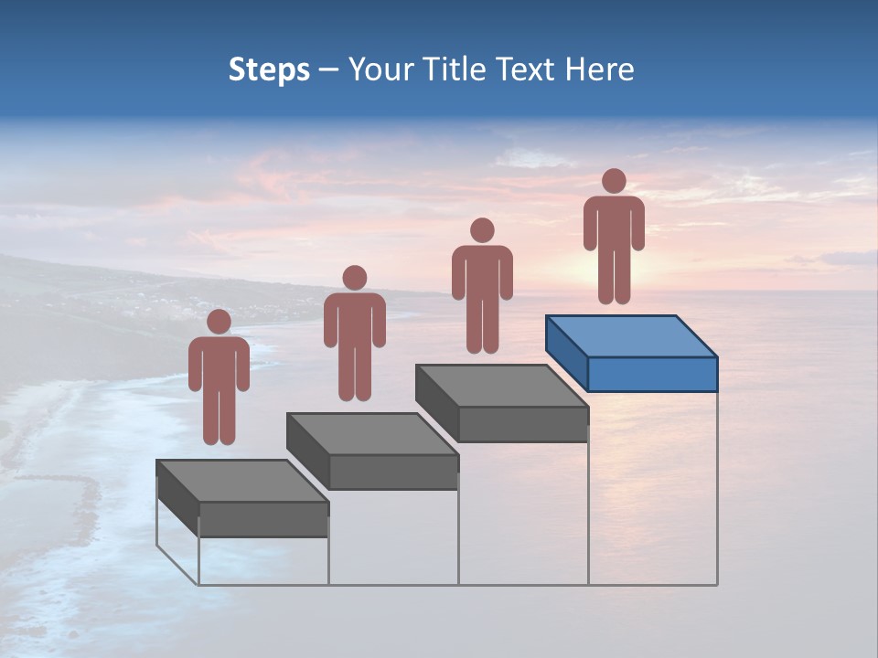 Sky Orange Ultramarine PowerPoint Template