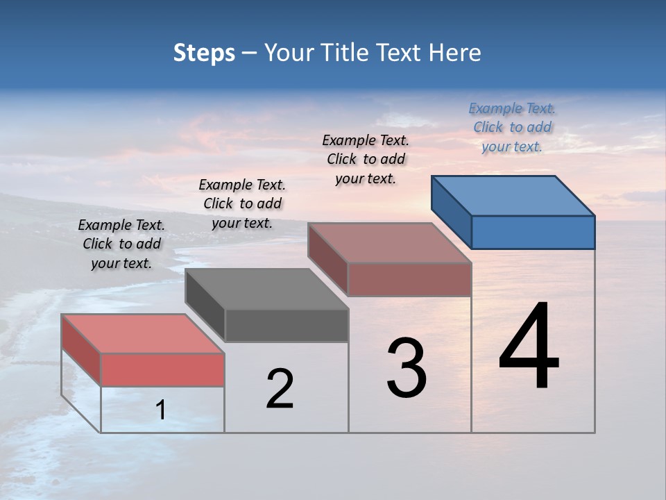 Sky Orange Ultramarine PowerPoint Template