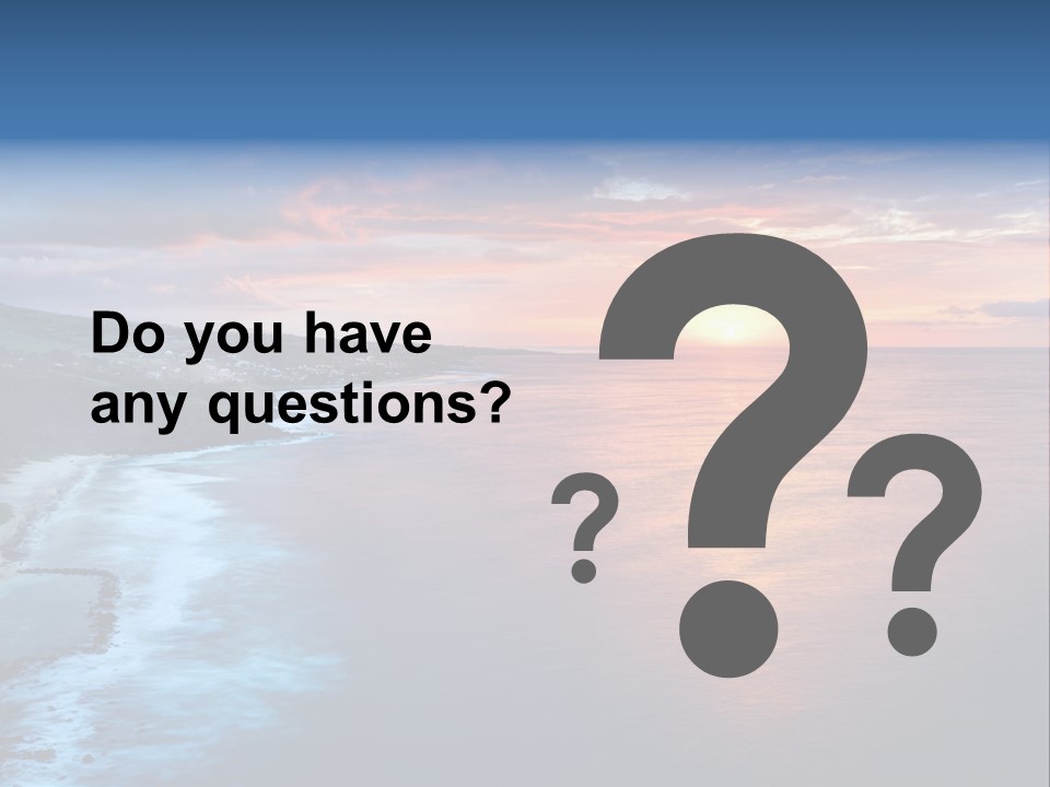 Sky Orange Ultramarine PowerPoint Template